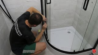 Как установить душевую кабину