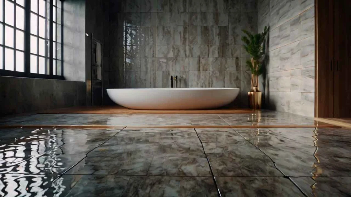 Керамогранит для ванны: какой не скользит и безопасен для пола